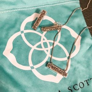Kendra Scott Leanor Necklace & Lady Stud Earrings